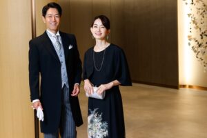 新郎新婦の母親、親族のための着物ドレス